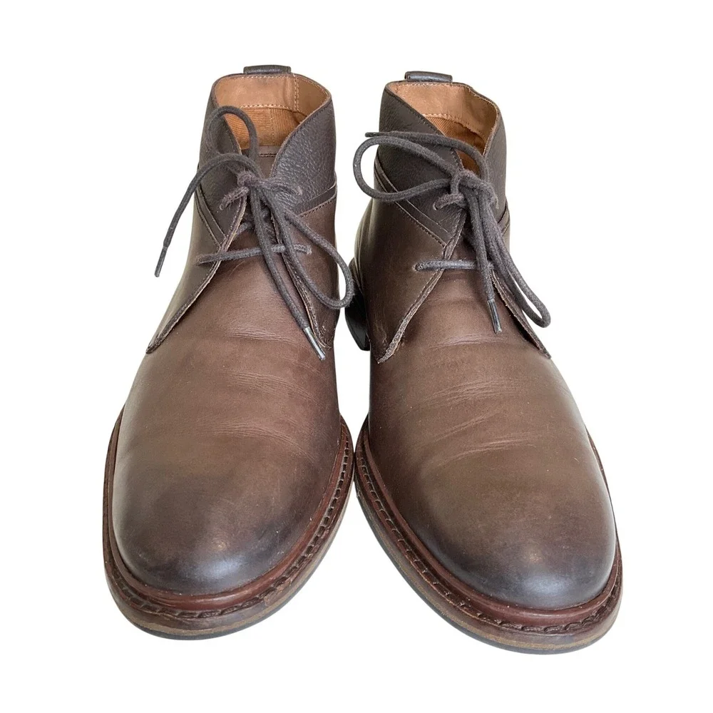 Cole Haan Leather Williams Welt Chukka II Ankle Boot Brown Minimalist Business 9
